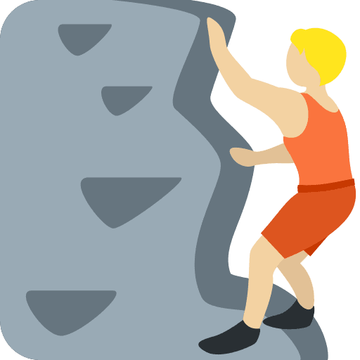 Person Climbing: Medium-light Skin Tone