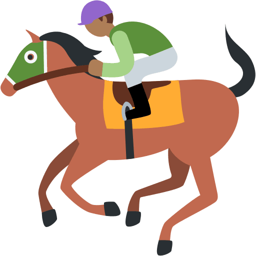 Horse Racing: Medium-dark Skin Tone