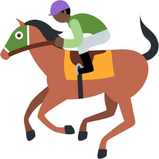 Horse Racing: Dark Skin Tone