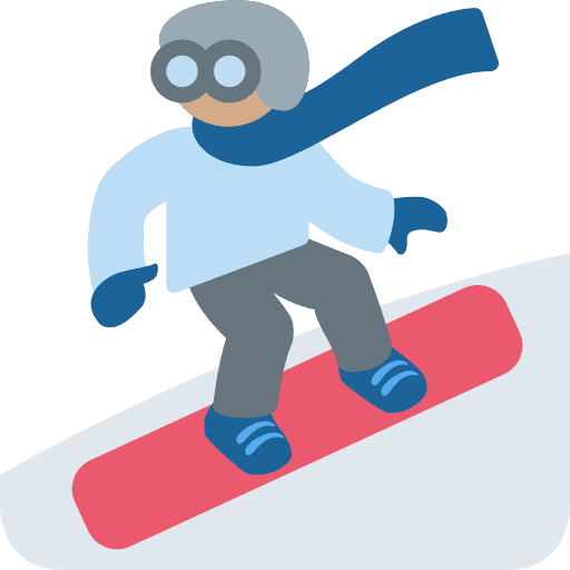 Snowboarder: Medium Skin Tone