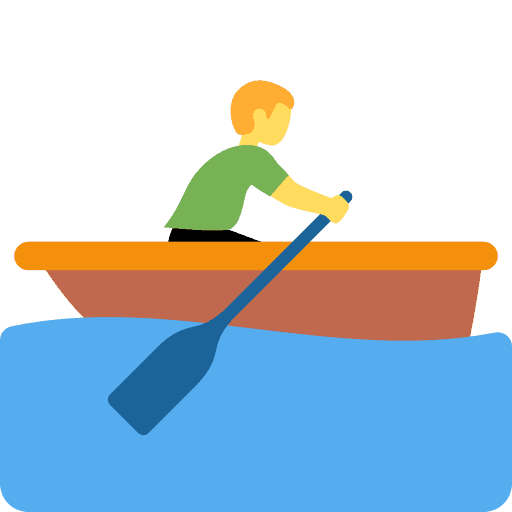 Man Rowing Boat