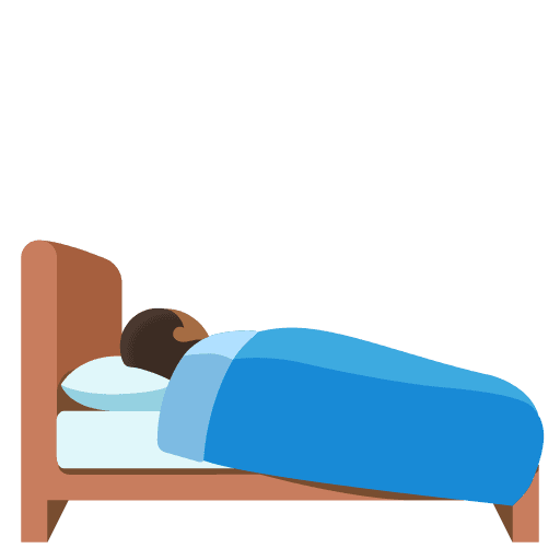 Person in Bed: Medium-dark Skin Tone