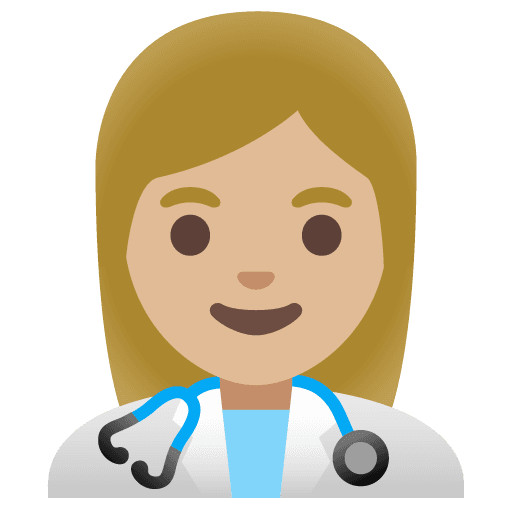 Woman Health Worker: Medium-light Skin Tone
