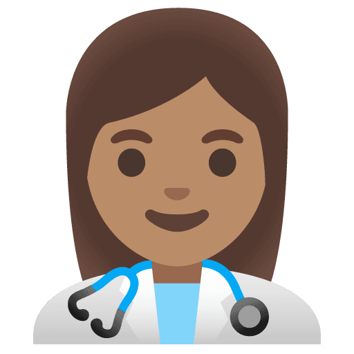 Woman Health Worker: Medium Skin Tone