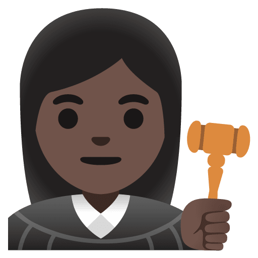 Woman Judge: Dark Skin Tone