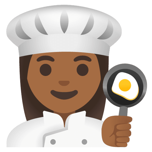 Woman Cook: Medium-dark Skin Tone