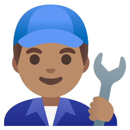 Man Mechanic: Medium Skin Tone