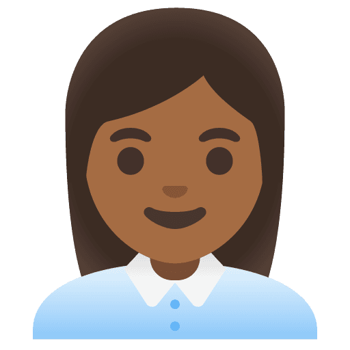 Woman Office Worker: Medium-dark Skin Tone