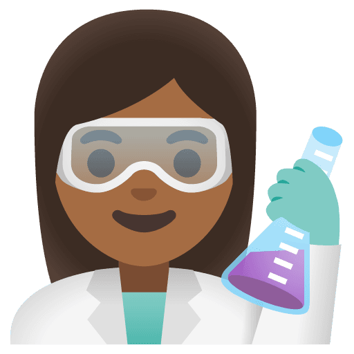 Woman Scientist: Medium-dark Skin Tone