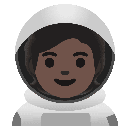 Astronaut: Dark Skin Tone