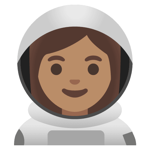 Woman Astronaut: Medium Skin Tone