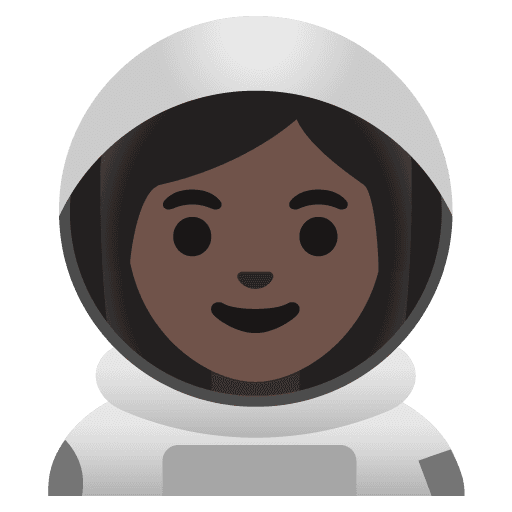 Woman Astronaut: Dark Skin Tone