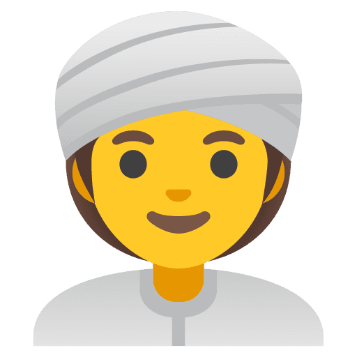 Woman Wearing Turban