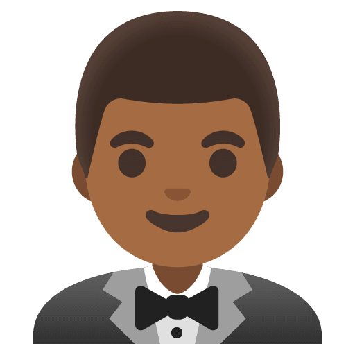 Man in Tuxedo: Medium-dark Skin Tone