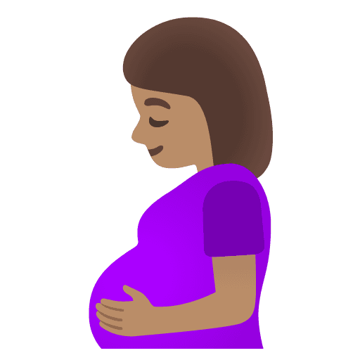 Pregnant Woman: Medium Skin Tone