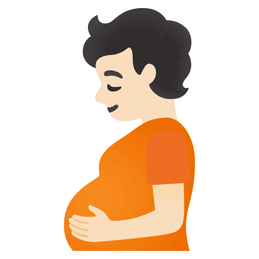Pregnant Person: Light Skin Tone