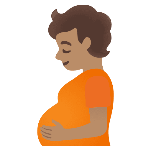Pregnant Person: Medium Skin Tone