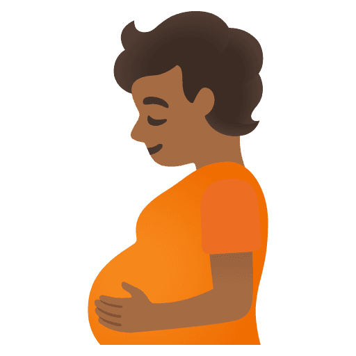 Pregnant Person: Medium-dark Skin Tone