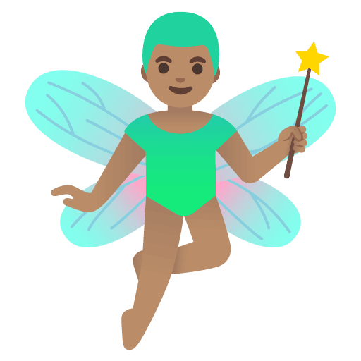 Man Fairy: Medium Skin Tone