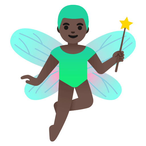 Man Fairy: Dark Skin Tone