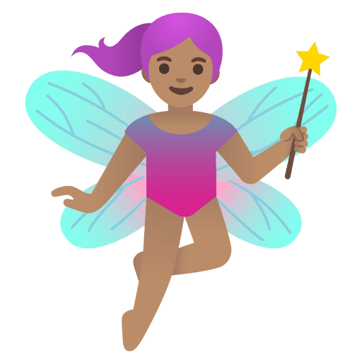 Woman Fairy: Medium Skin Tone