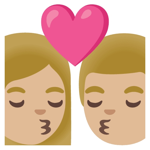 Kiss: Woman, Man, Medium-light Skin Tone
