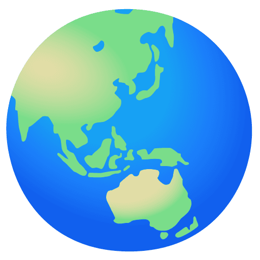 Globe Showing Asia-Australia