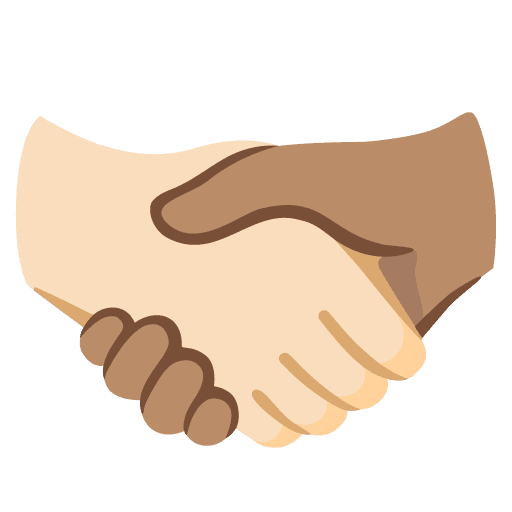 Handshake: Light Skin Tone, Medium Skin Tone