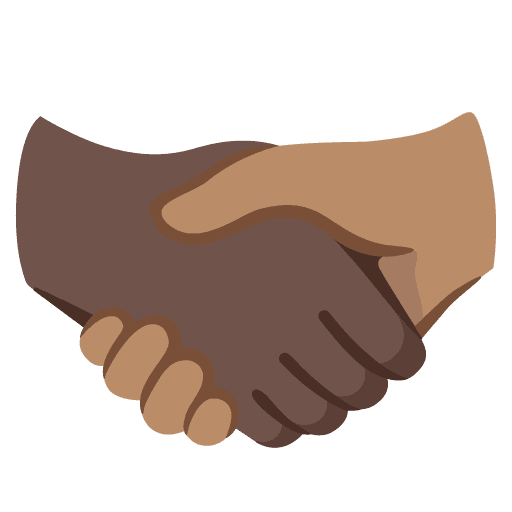 Handshake: Dark Skin Tone, Medium Skin Tone