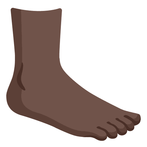 Foot: Dark Skin Tone