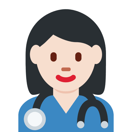 Woman Health Worker: Light Skin Tone