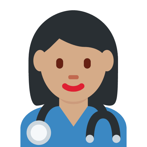 Woman Health Worker: Medium Skin Tone
