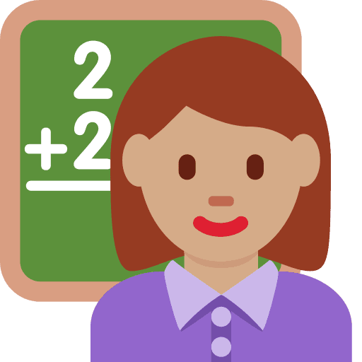 Woman Teacher: Medium Skin Tone