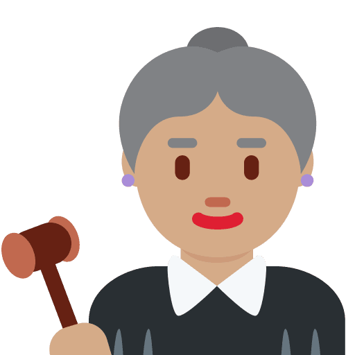 Woman Judge: Medium Skin Tone