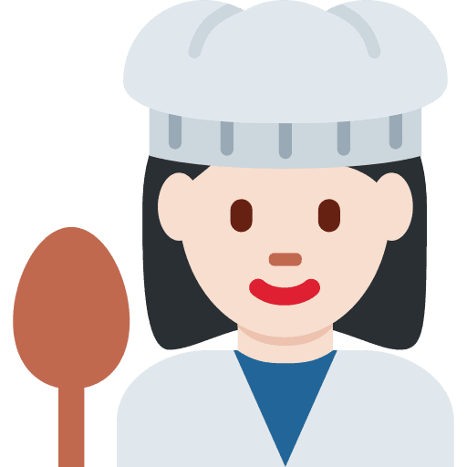 Woman Cook: Light Skin Tone
