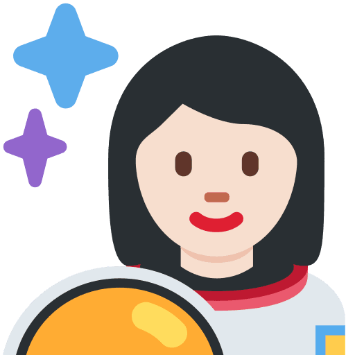 Woman Astronaut: Light Skin Tone