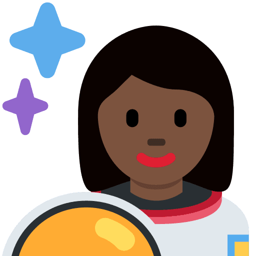 Woman Astronaut: Dark Skin Tone