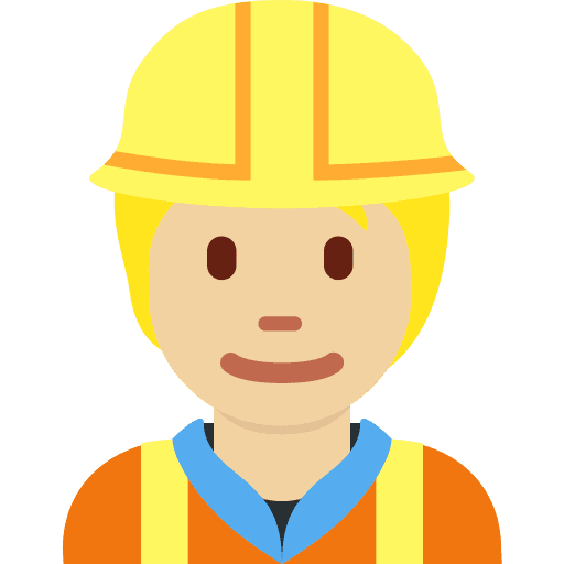 Construction Worker: Medium-light Skin Tone