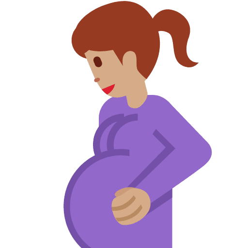 Pregnant Woman: Medium Skin Tone
