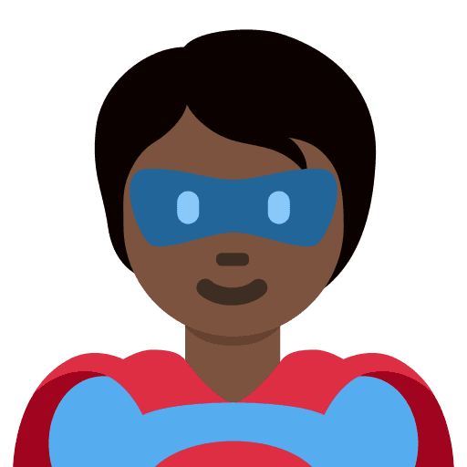 Superhero: Dark Skin Tone