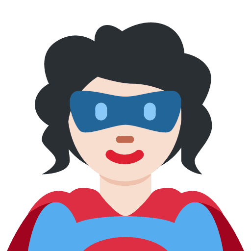 Woman Superhero: Light Skin Tone