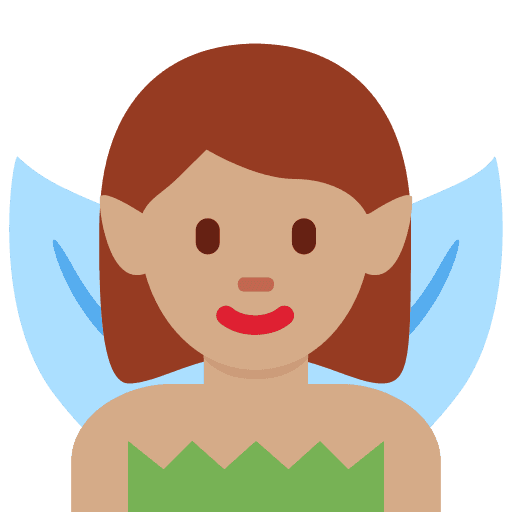 Woman Fairy: Medium Skin Tone