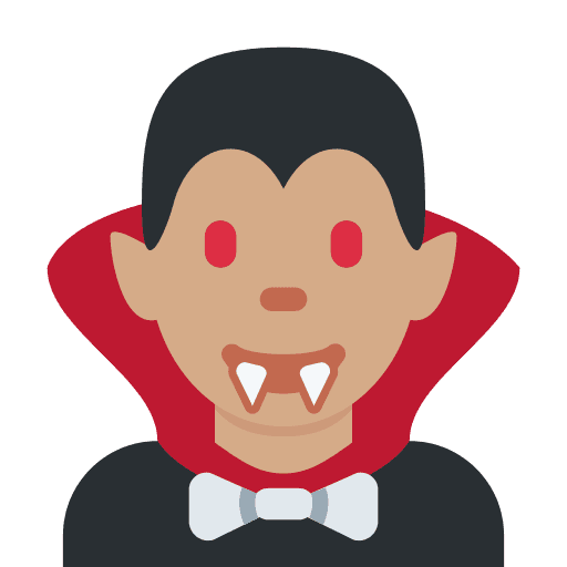 Man Vampire: Medium Skin Tone