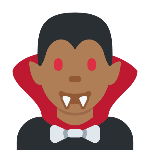 Man Vampire: Medium-dark Skin Tone