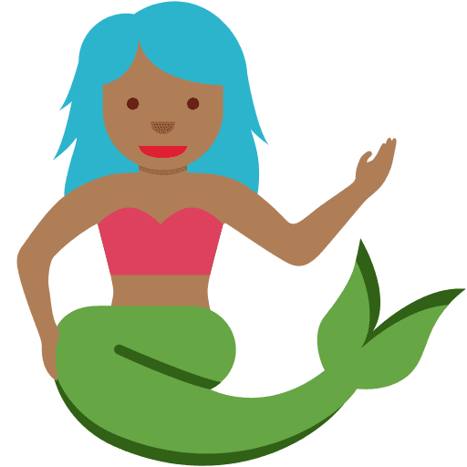 Mermaid: Medium-dark Skin Tone