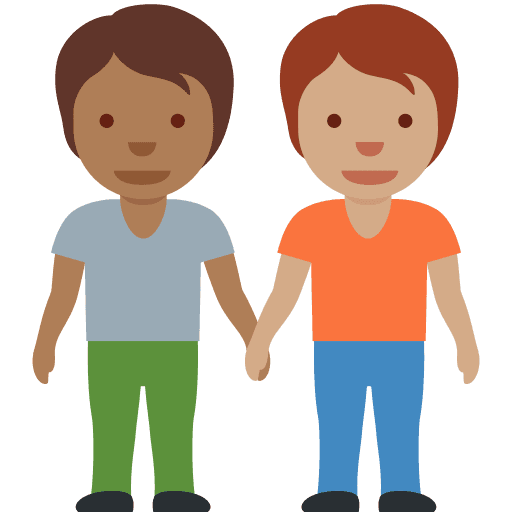 People Holding Hands: Medium-dark Skin Tone, Medium Skin Tone