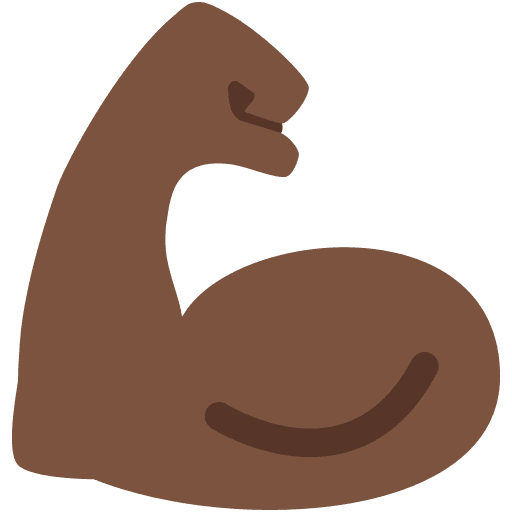 Flexed Biceps: Dark Skin Tone