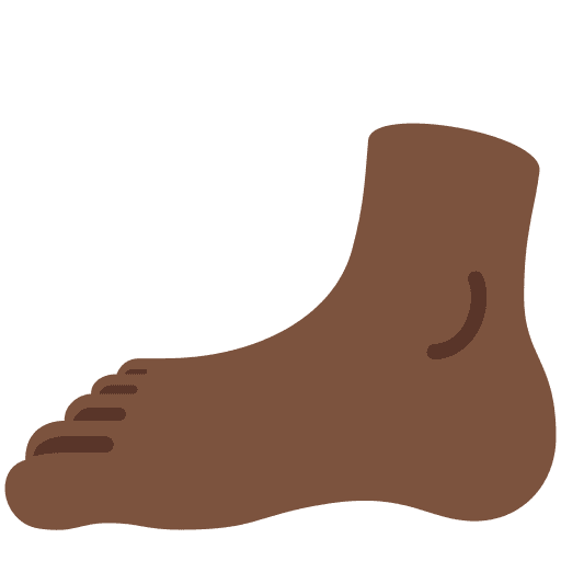 Foot: Dark Skin Tone