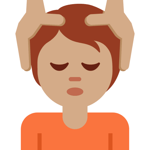 Person Getting Massage: Medium Skin Tone