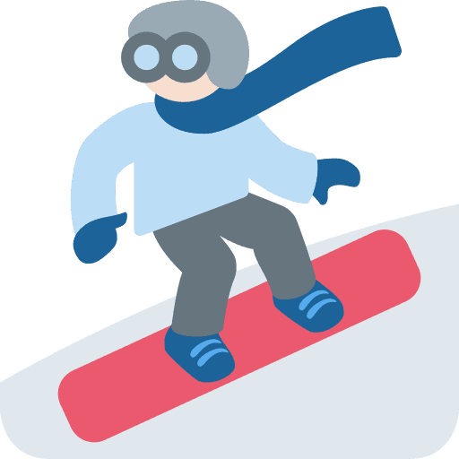 Snowboarder: Light Skin Tone